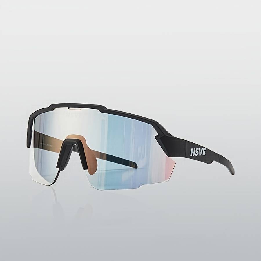 Cycling Glasses Model Nsve Matte Black Frame Rose Golden Lens