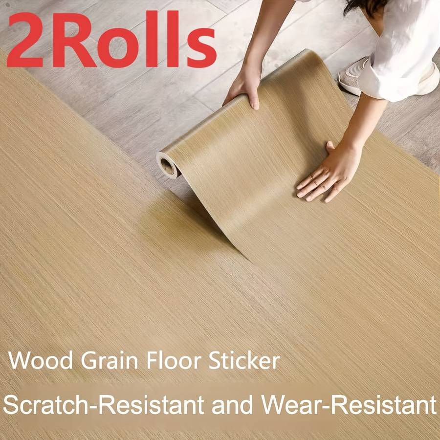 Self Adhesive Floor Stickers Ebony 40Cm Width*200Cm*2 Rolls