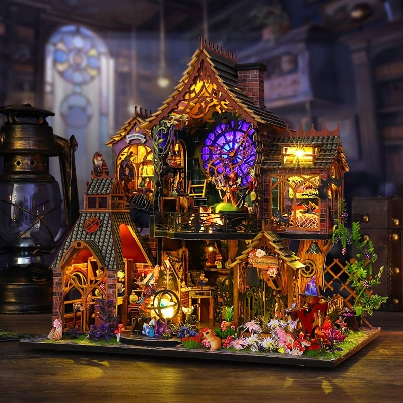 Building Toy Architectural Model Toy Set Style Magic Forest