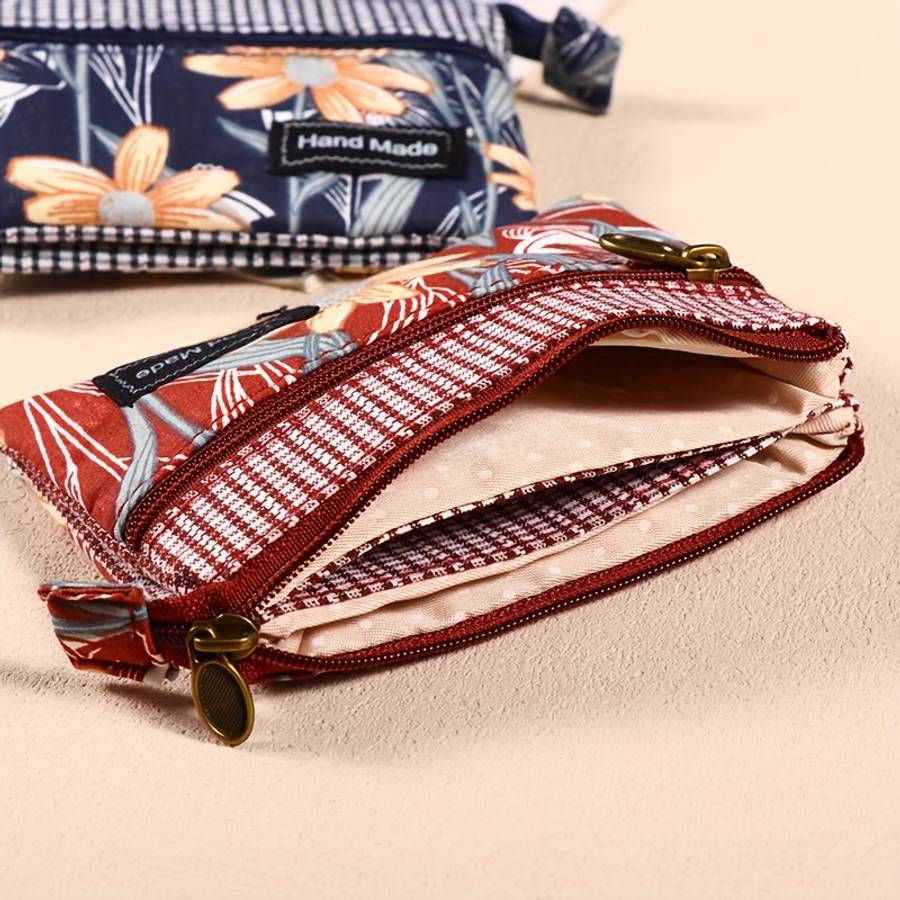 Vintage Style Canvas Coin Purse
