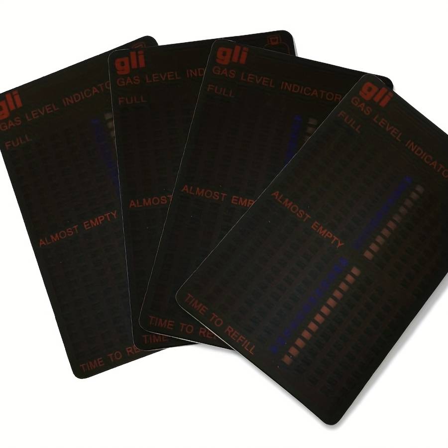 3pcs Premium 2 Battery Free Liquefied Petroleum Gas Detection Card Magnetic