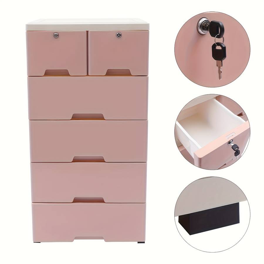 Storage And Organizationcolor 50Cm Pink 7 Layers