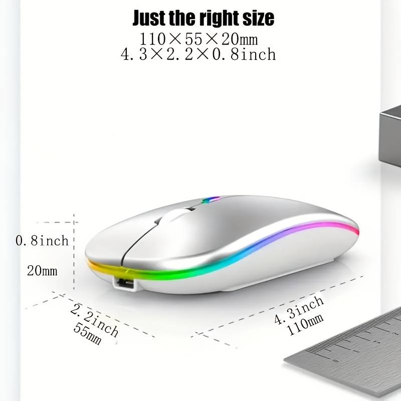 Mouse Color Black Add Space Silvery
