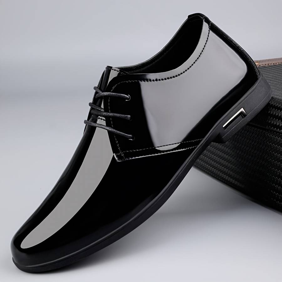 Mens Leather Shoes Color Black Surface Sizeuk 8