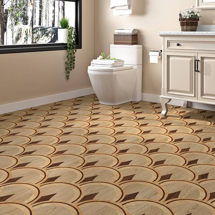 Self Adhesive Floor Stickers 40*120Cm*1Roll Retro Wood Grain