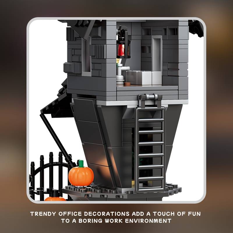 Building Toy Architectural Model Toy Set Style Halloween Castle