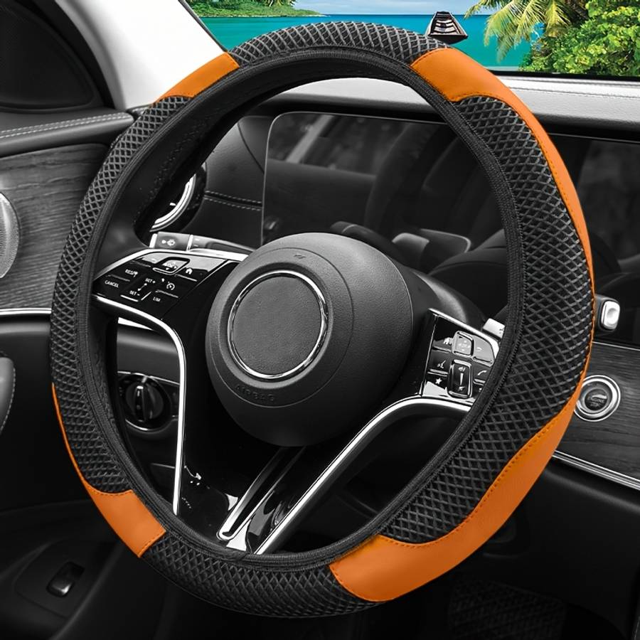 Car Steering Wheel Cover Orange