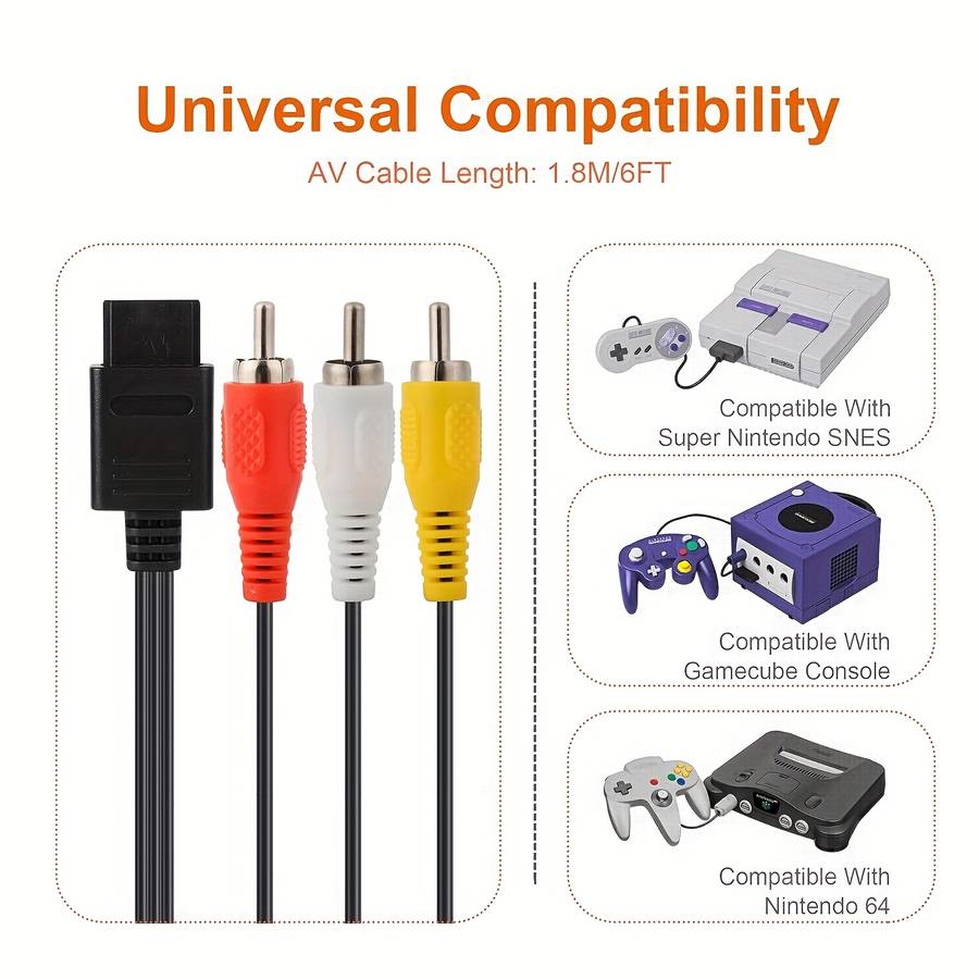 One Piece Video Audio Av Cable Connector