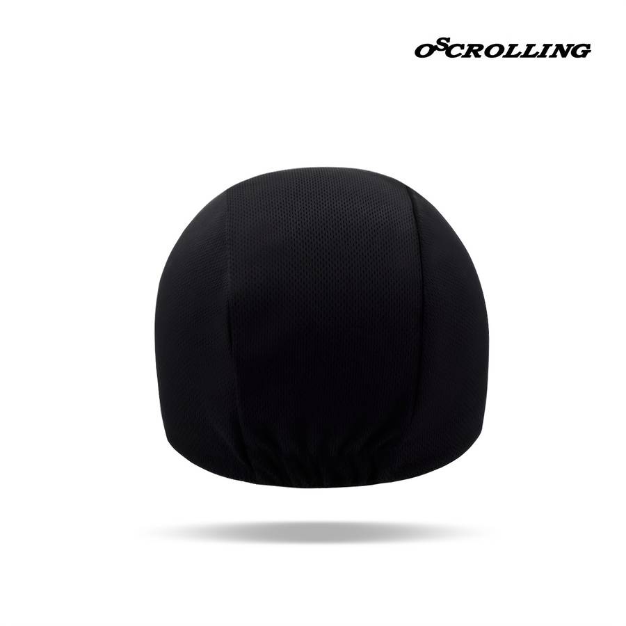 1pc Breathable Cycling Cap with Funny Facial Expression Black White Polyester Hand Washable