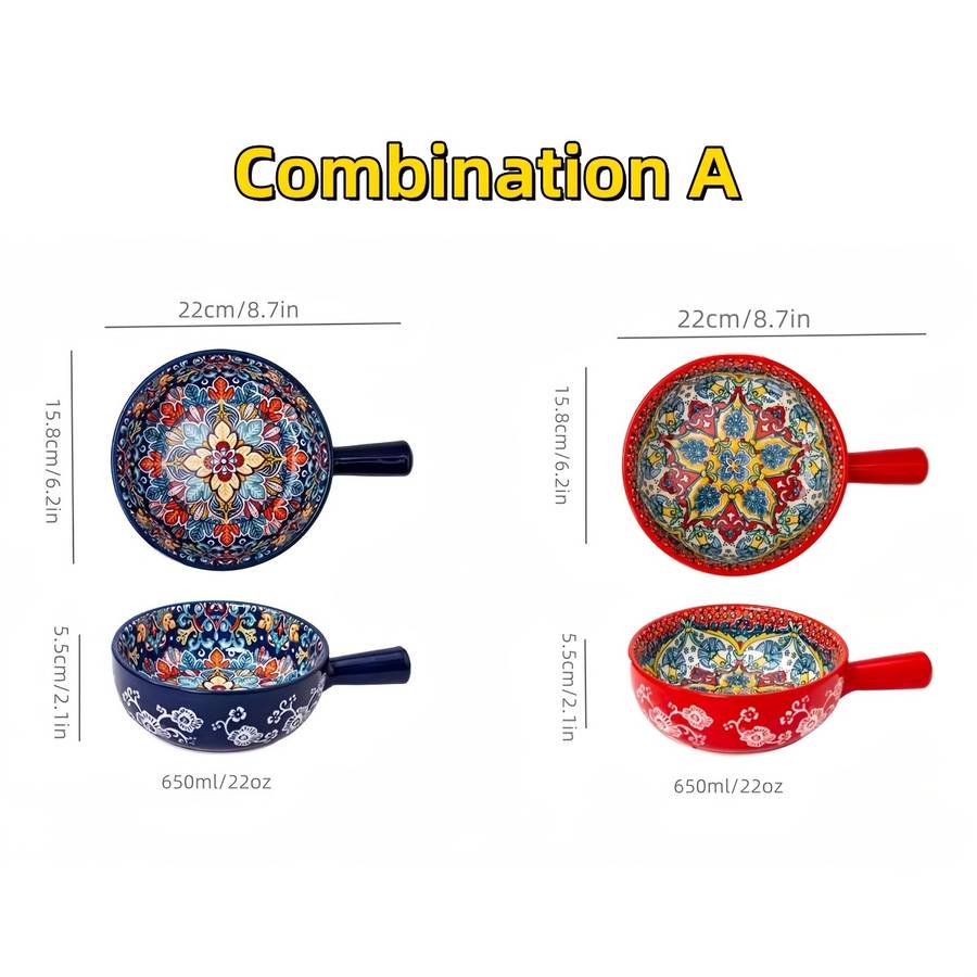 Bowl Color 1 Set Of 2 Pieces Combination D
