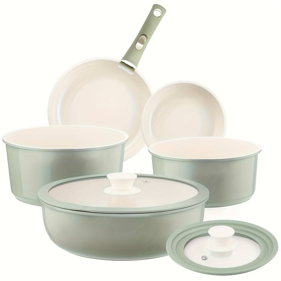 11Pcs Classic Deep Frying Pan Set