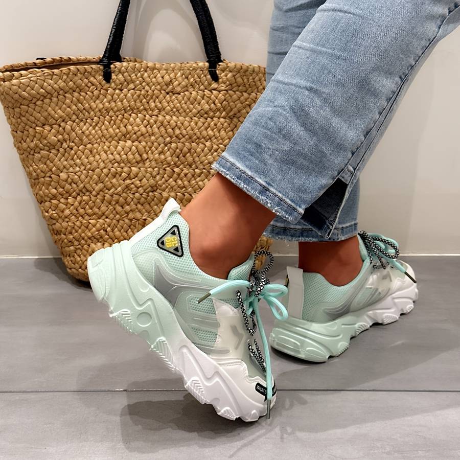 Women S Sneakers Color Green Sizeuk 5