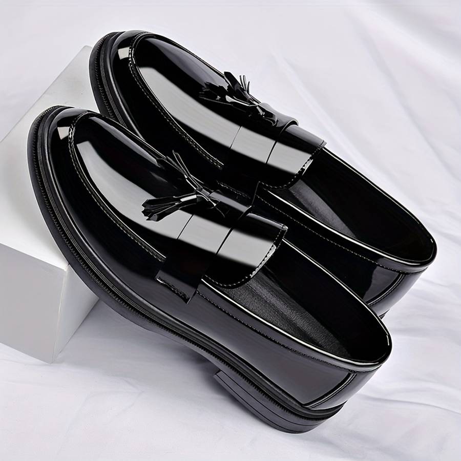 Mens Leather Shoes Color Black Sizeuk 5.5
