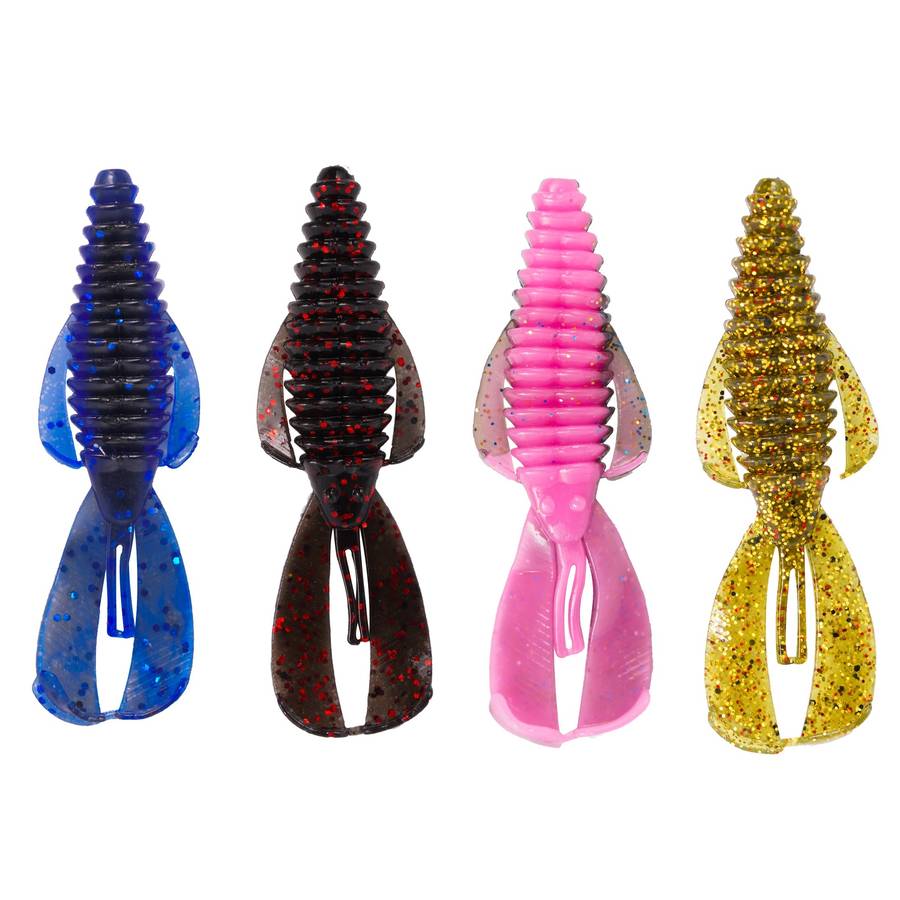 5pcs Vibrant Spiral Soft Baits 8.0cm 4.5g Slow Sinking Silicone Lures for Freshwater Saltw