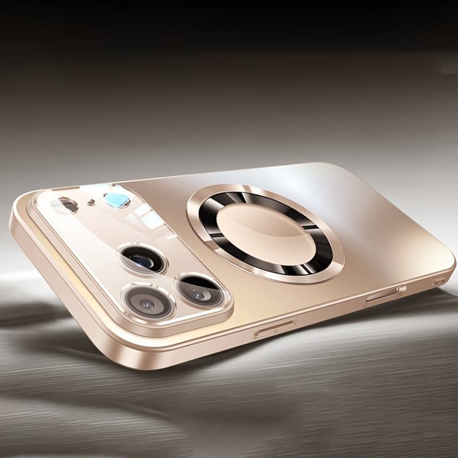 Phone Case Golden Compatible Model Iphone 16 Pro Max