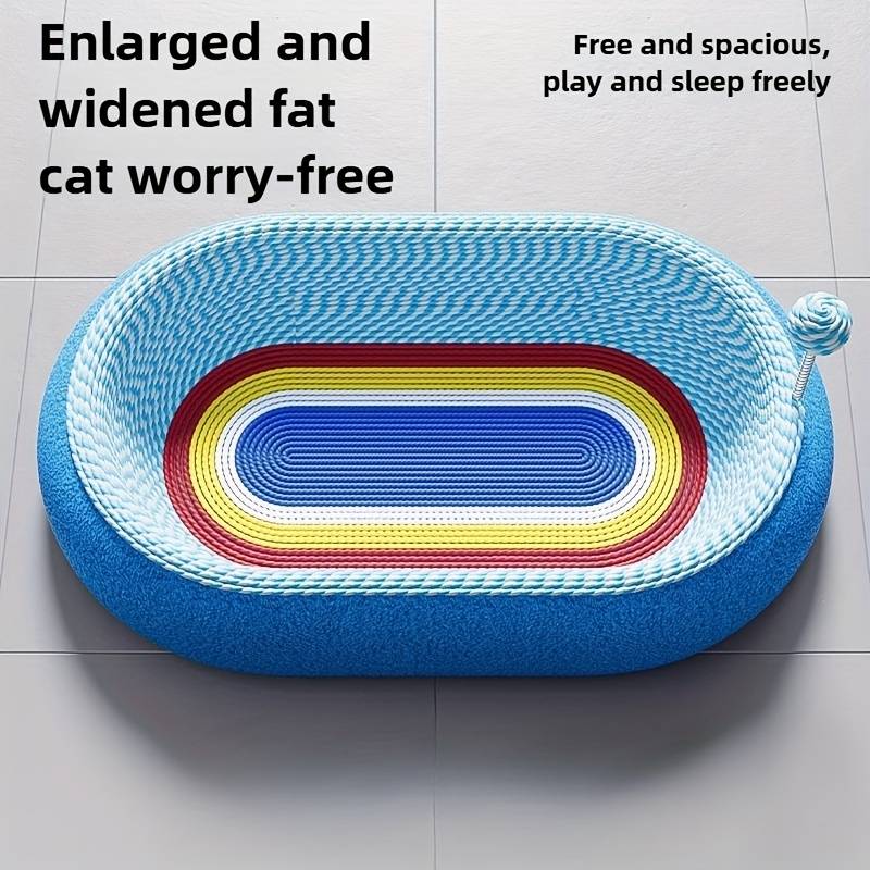 Pet Supplies Color Starry Sky Oval Deep Basin  Add  Cat Teaser Wand