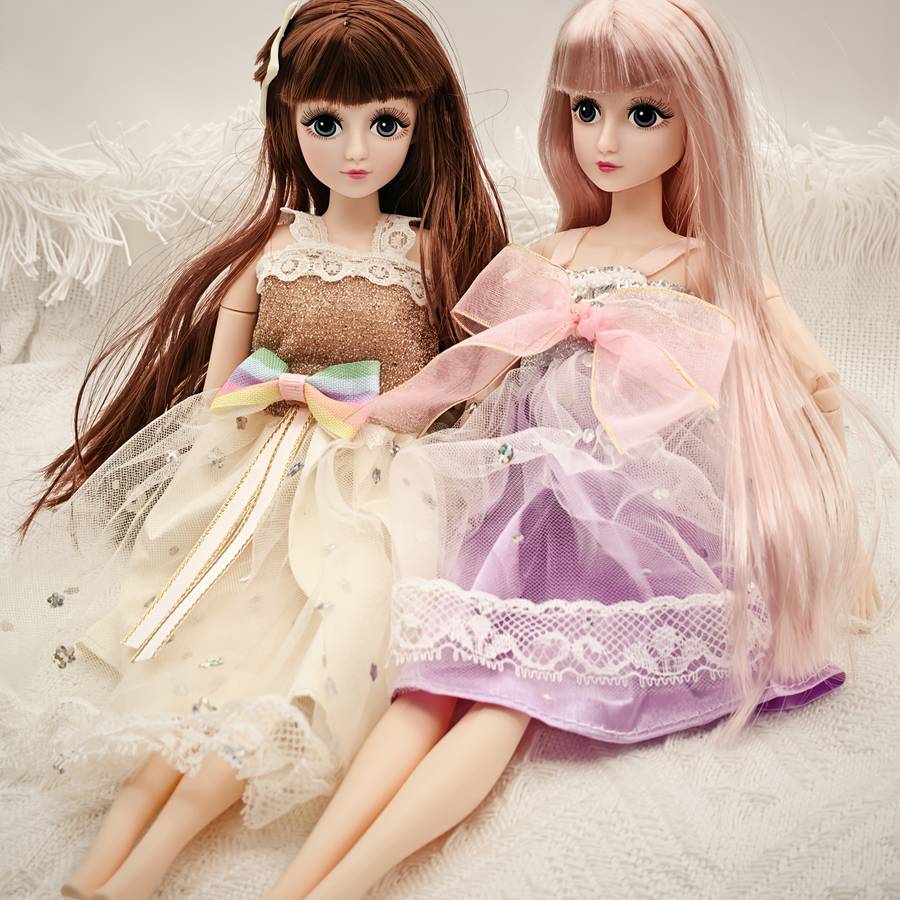 Toy Dolls Style Rose Golden Straight Bangs