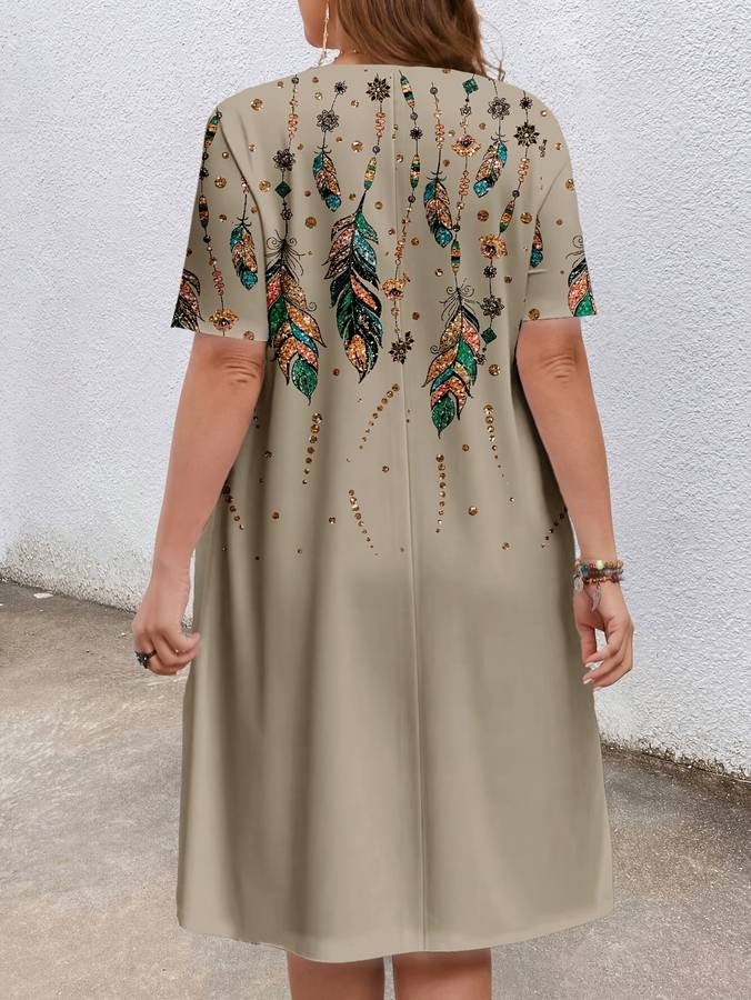 Women S Dress Color Khaki Size 5Xl