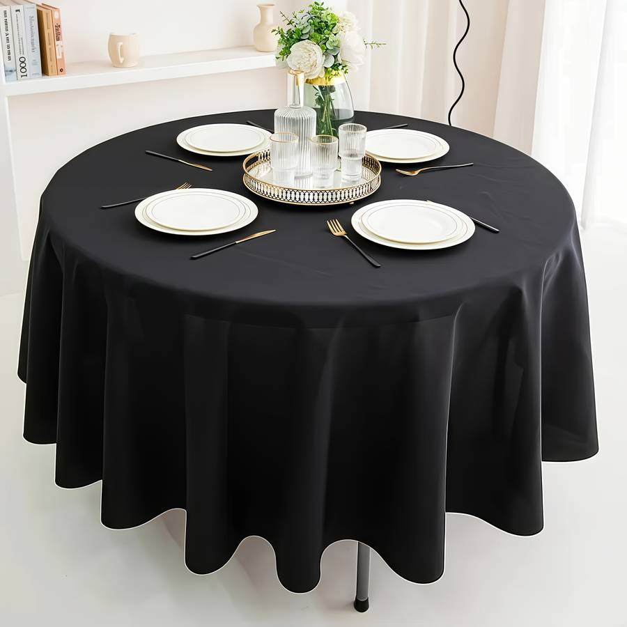 Halloween tablecloth decoration Quantity 11 pack black round tablecloths