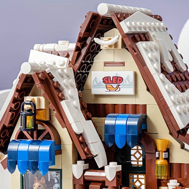 Building Toy Architectural Model Toy Set Style Santa S House