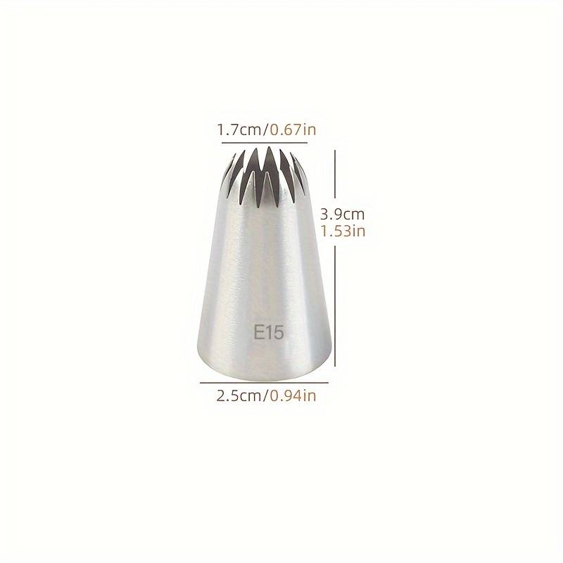 Professional Cake Decorating Head Model E15 5 Pieces