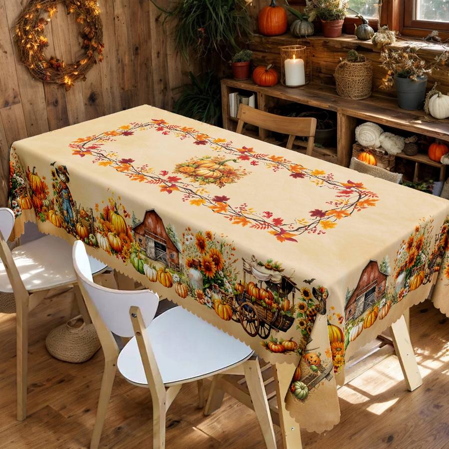 Halloween tablecloth decoration size 60x120in 152x304cm or Rectangle