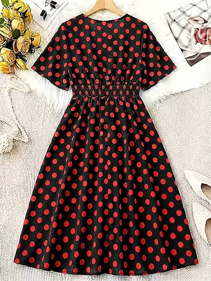 Women S Dress Color Deep Red Size 5Xl