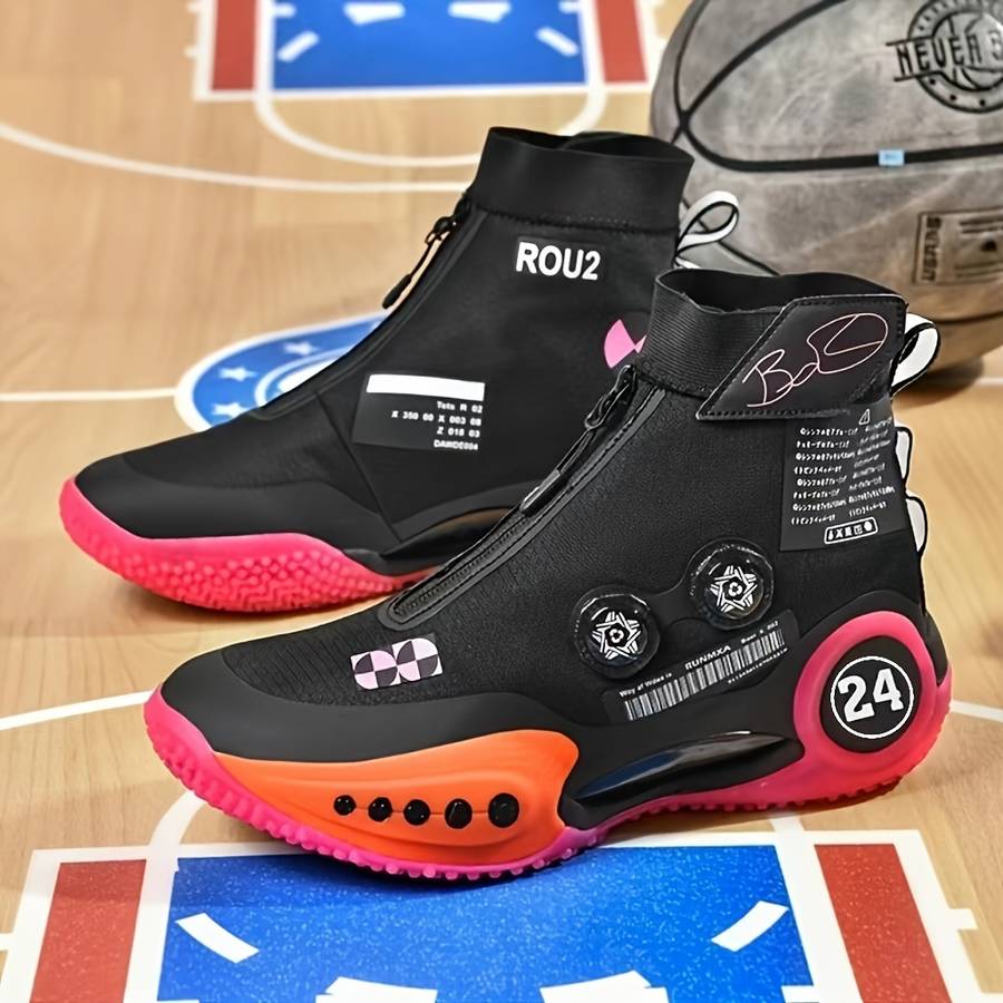 Basketball Shoes Color White Pink Sizeuk 7.5