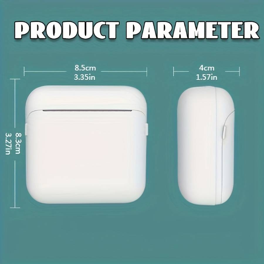 Printer Color Blue 5 Thermal Paper 5 Adhesive Stickers