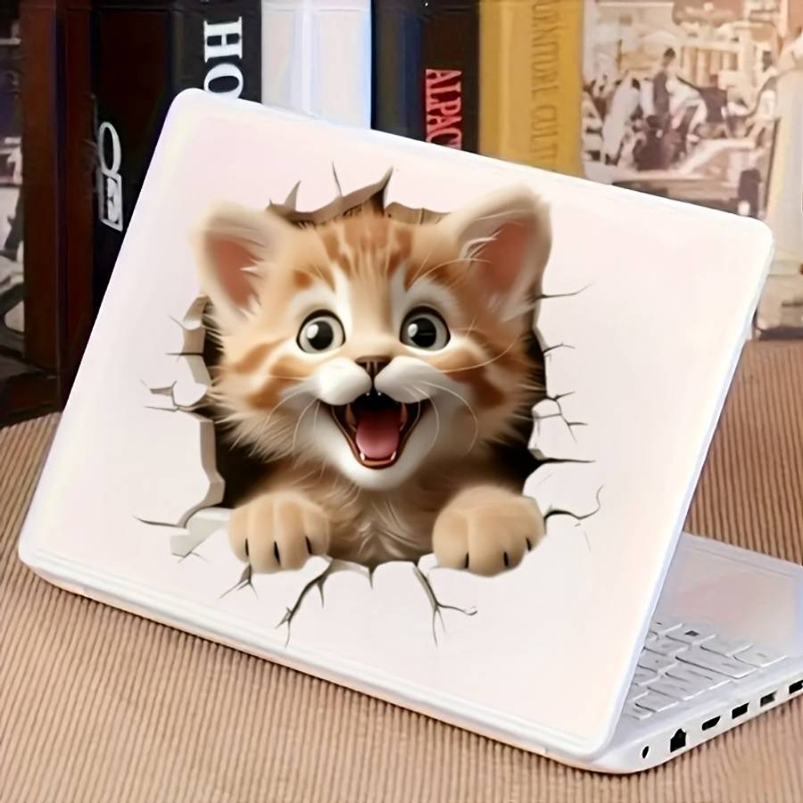Car Stickers Size Curious Kitten; 15.24Cm6In