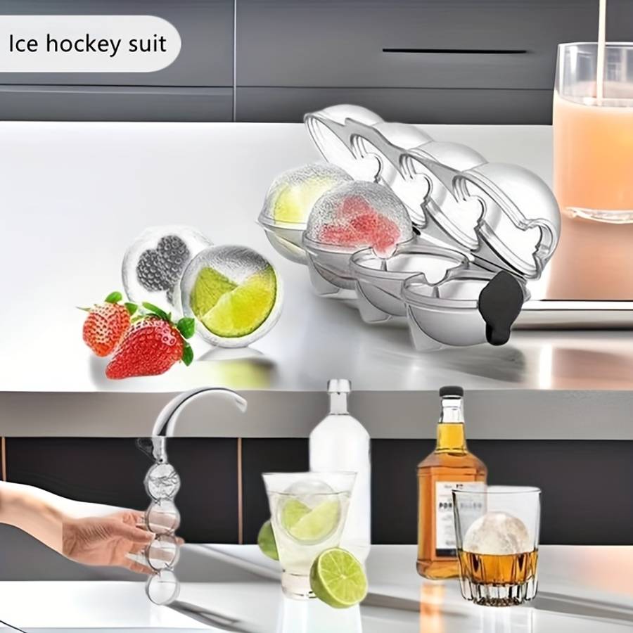 Crystalclear Foodgrade Stackable Easyrelease Ice Ball Maker Mold For Home Bar