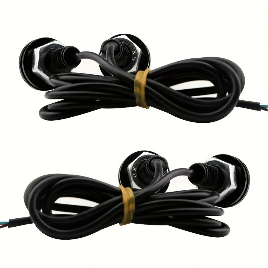 2pcs Bright LED License Plate Lights 23mm Eagle Eye Design 12SMD