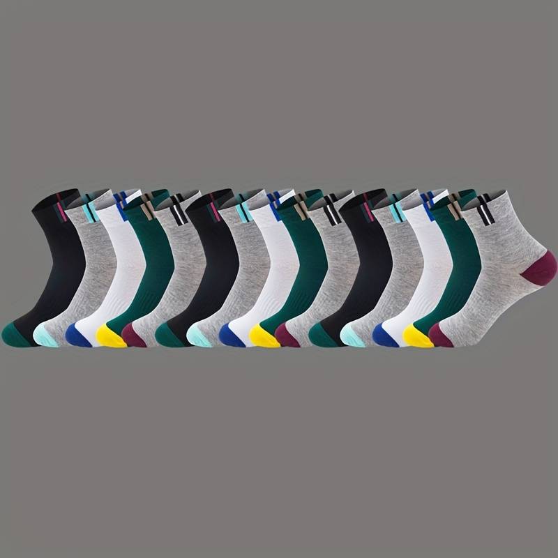 5 Pairs Of Mixed Colors One Size High Elastic Socks