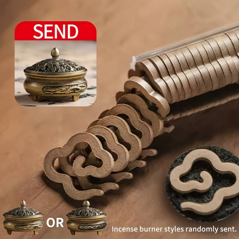 Incense Burner Items  Laoshan Sandalwood 42 Pieces  Send Dragon And Phoenix Incense Burner