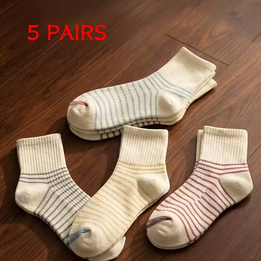 Women S Socks Color Mixed Color5 Pairs Size Onesize
