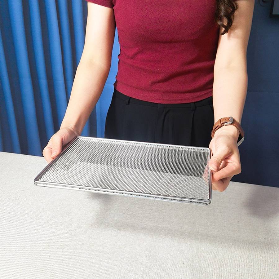 Grilling Net Model 30*20Cm11.81*7.87 Inch Size 0.6Mm Hole0.0236In Hole