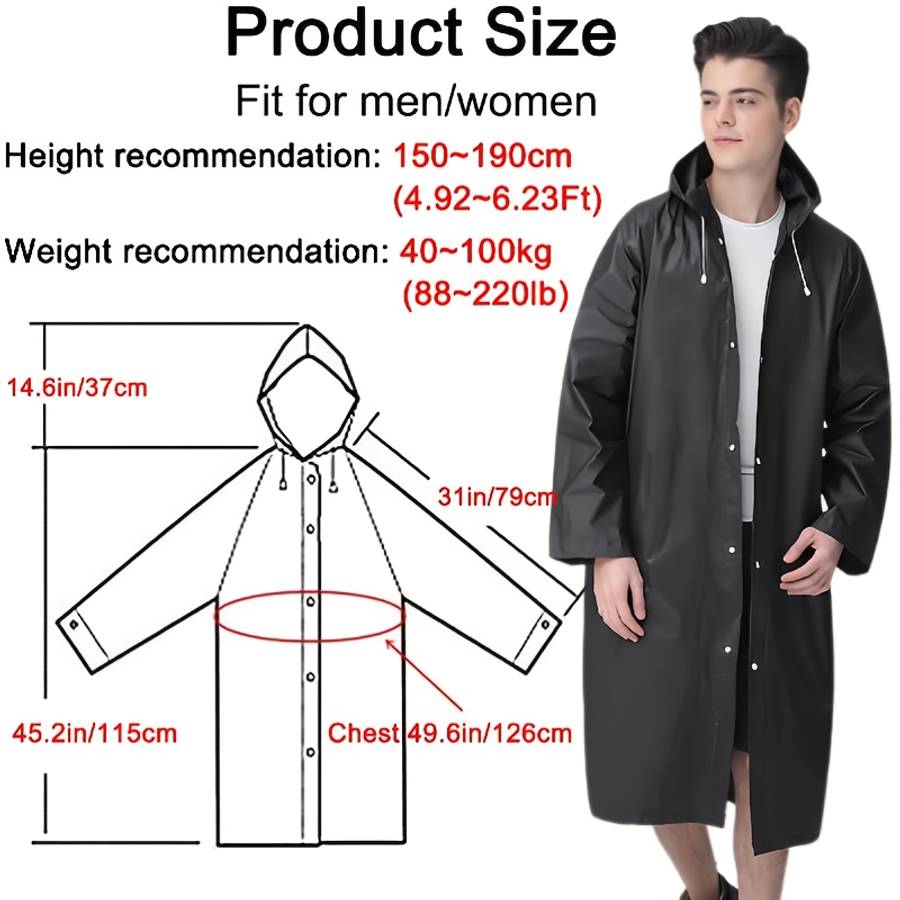 Raincoat Blackgrey Twopiece Set