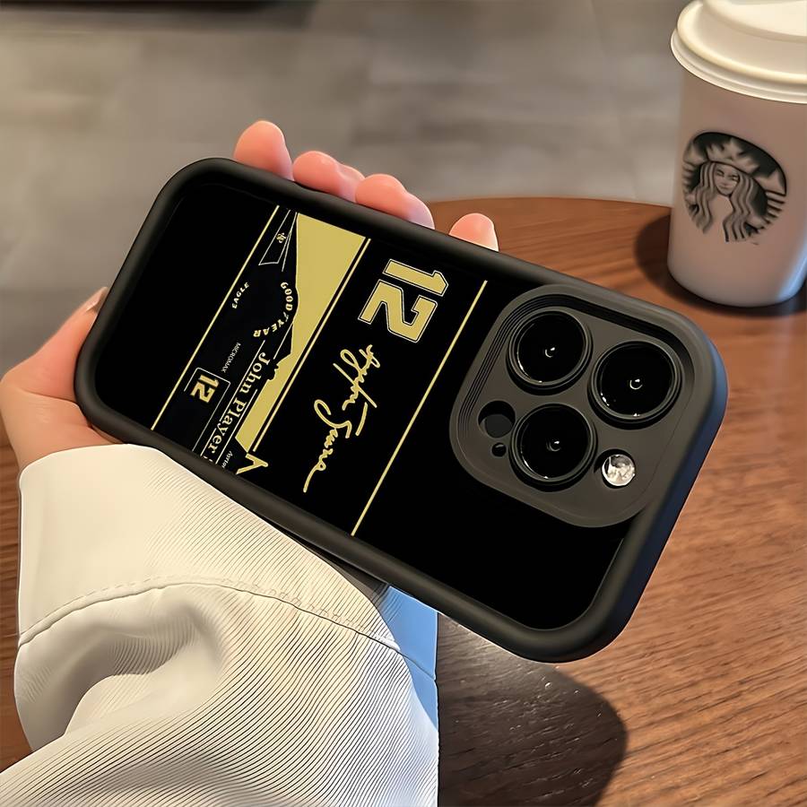 1Pc Black For iPhone 7 Plus 8 Plus Racing No 12 Driver Phone Case