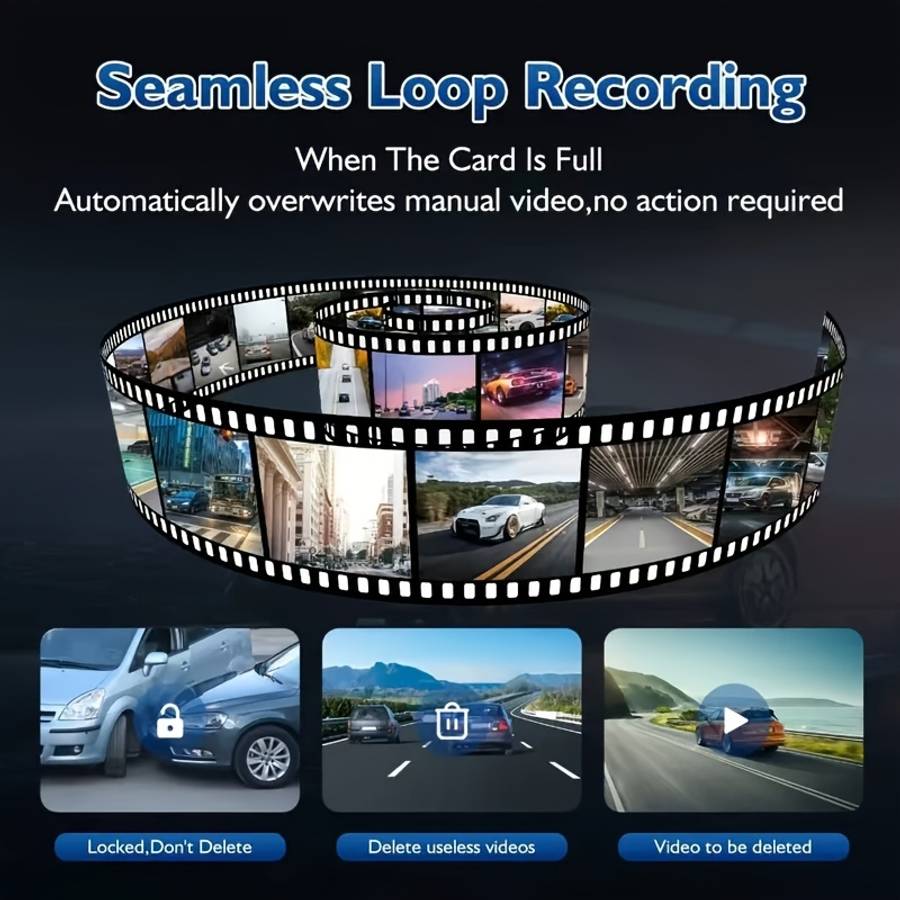 Dashcam Model 2026 Enhanced Edition 4K Dual-Channel Recorder  Add  32G