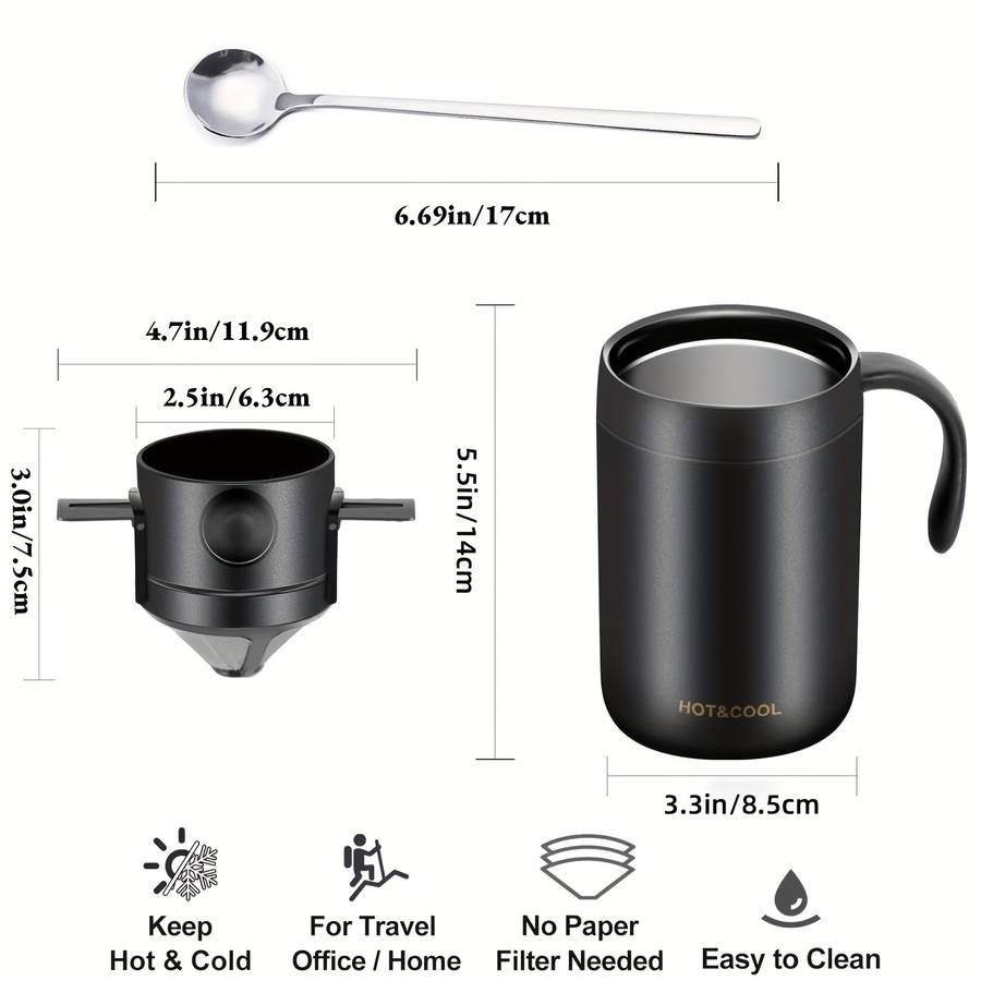 Coffee Machine Model Insulated Cup  Filter Cup  Spoon  Cleaning Brush