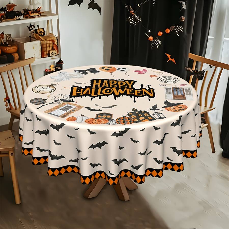 Halloween tablecloth decoration size Round 152cm or 60inch