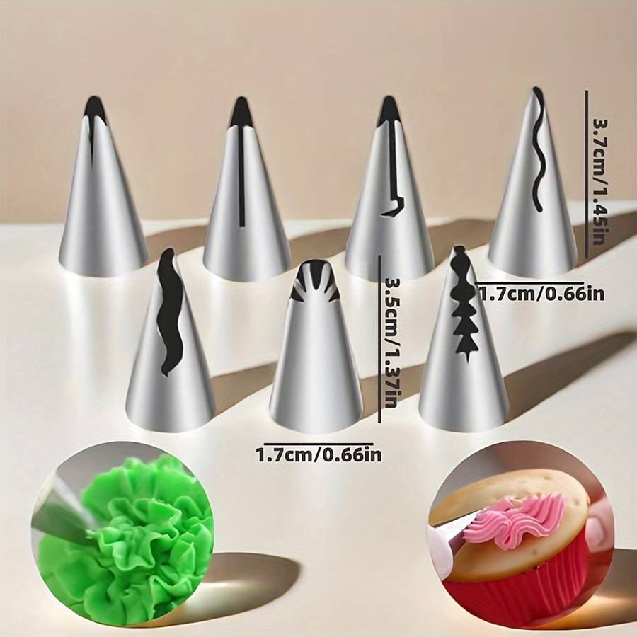 Professional Cake Decorating Head Color 7Pcs