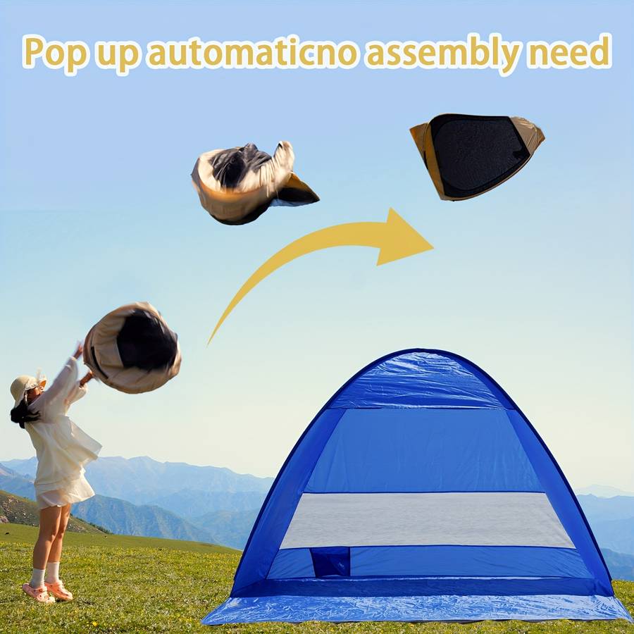 Pakicetus Instant Pop Up Beach Tent Large Portable Camping Shelter Sun Shade