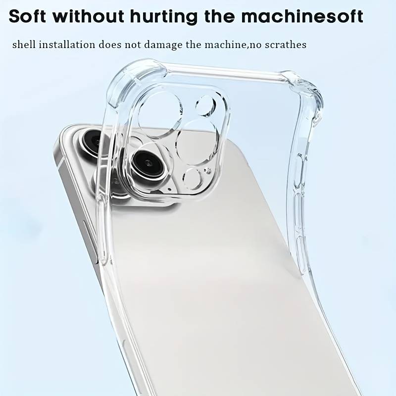 1Pc Transparent For iPhone 15 High-End Clear Case