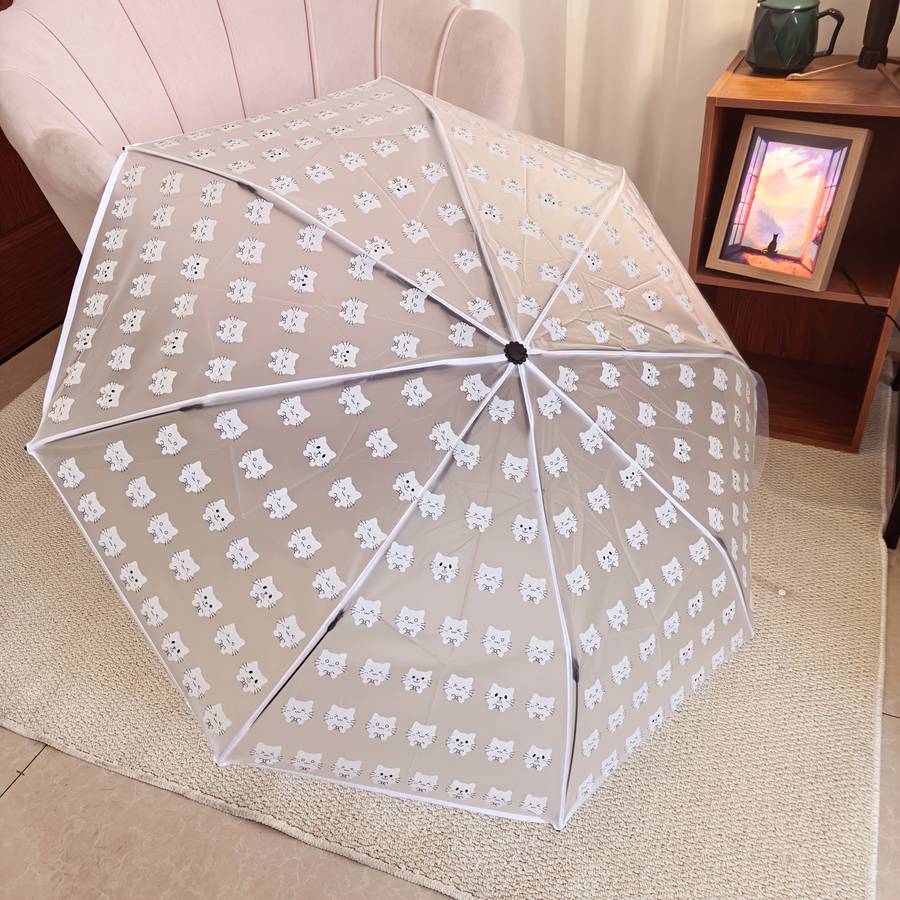 Umbrella Color White Kitten