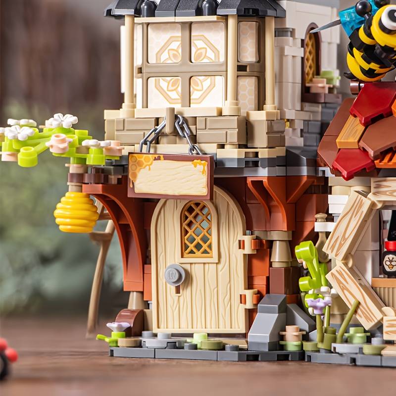 Building Toy Architectural Model Toy Set Style Honey Shop