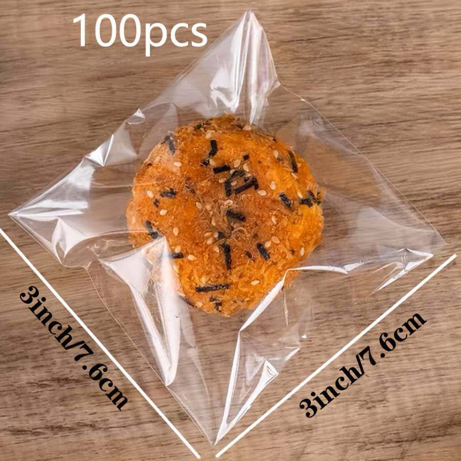Food Storage Bags Color 3X3 In  7.6X7.6 Cm