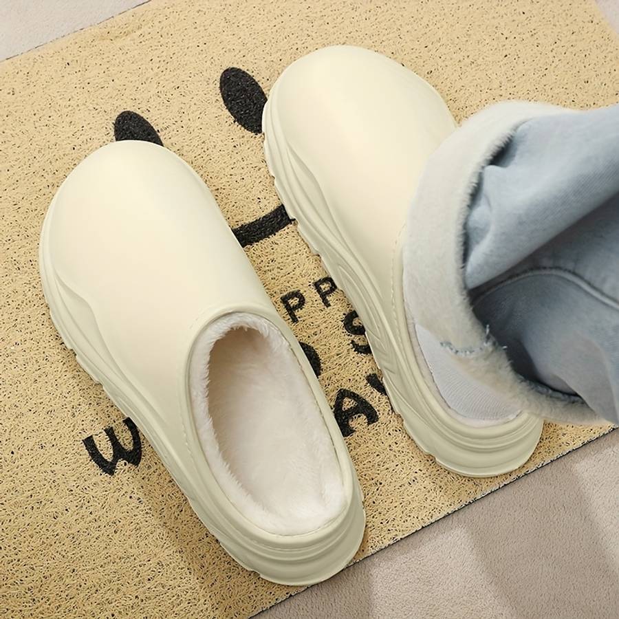 Cotton Slippers Color Beige Sizeuk 6.5-7