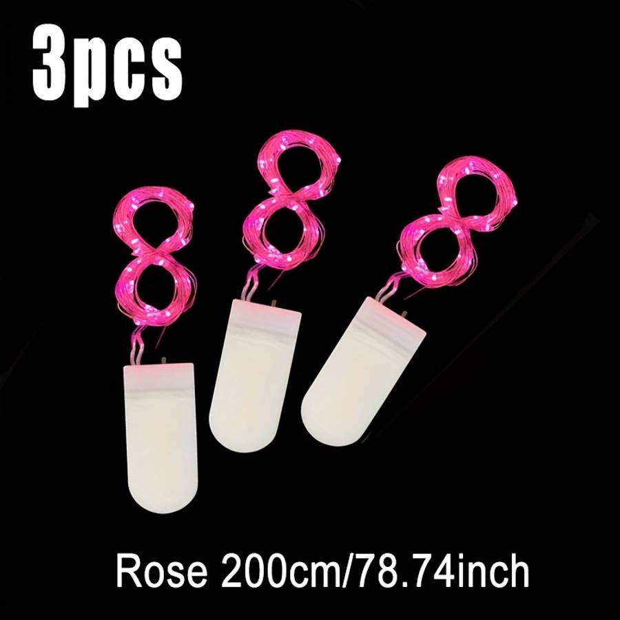 Christmas Lights Rose Color Model 200Cm 78.74In