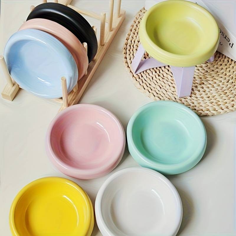 Pet supplies color Peppermint Green Bowl  Add  Pink Rack